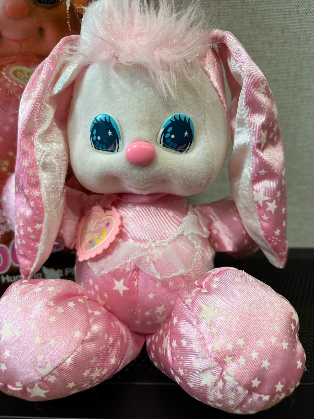 Mattel PJ Sparkles Sparklins Pink Bunny 1989 In box Glow-in-the-dark Rare - Picture 2 of 16